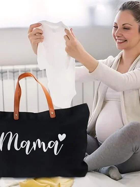 Mama Reusable Grocery Bags with Makeup Bag New Mom Gifts or ladies  and girls - Picture 2 of 9